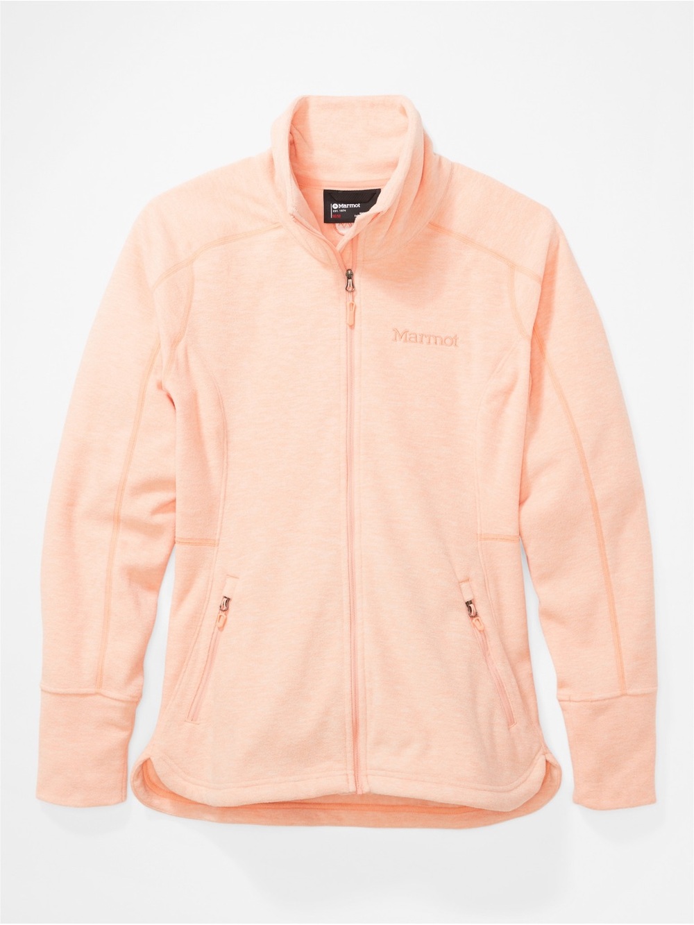 Marmot “Pisgah” orange full-zip fleece jacket (small)